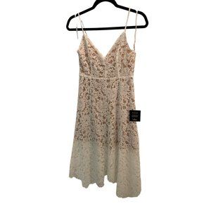 Lulu's Wedding  High Low Slip Spaghetti Strap Lace Dress Small